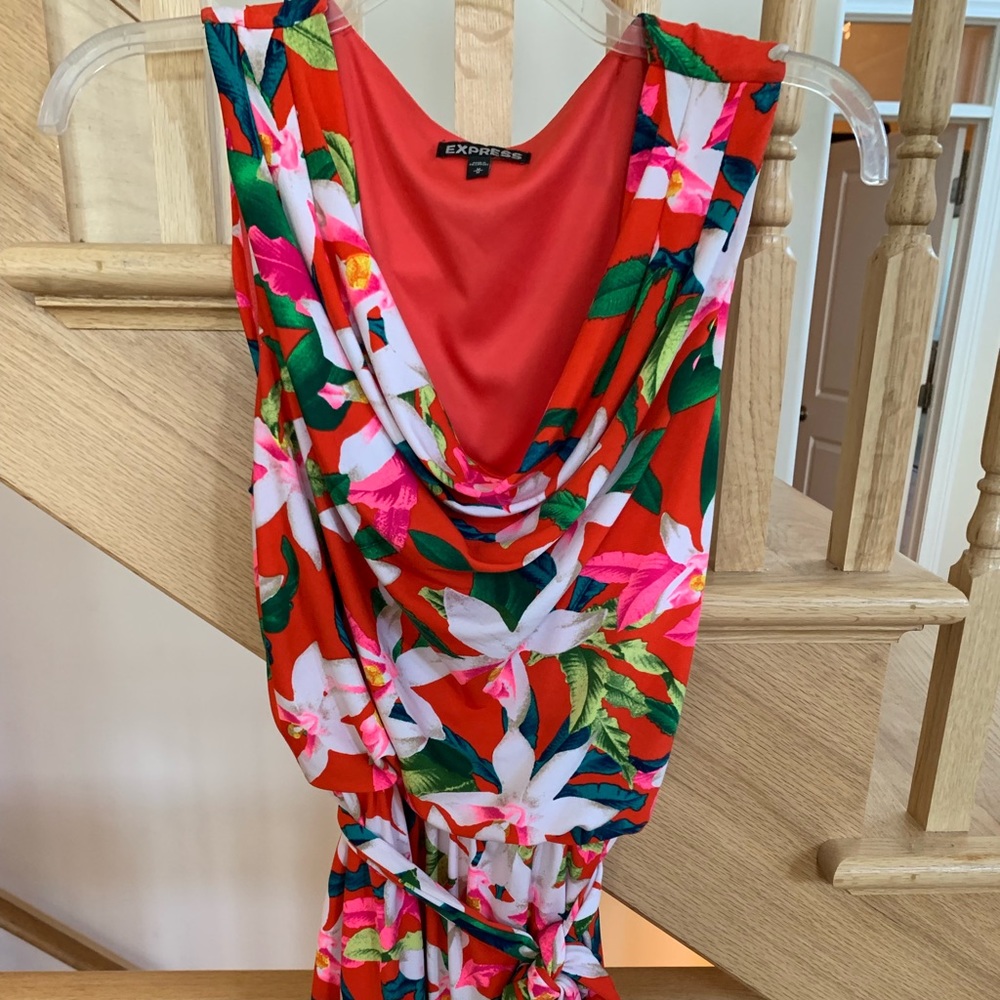 Express cowl neck mini dress